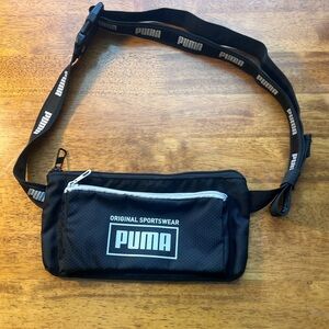 Puma Monogram Waist Bag Black And White